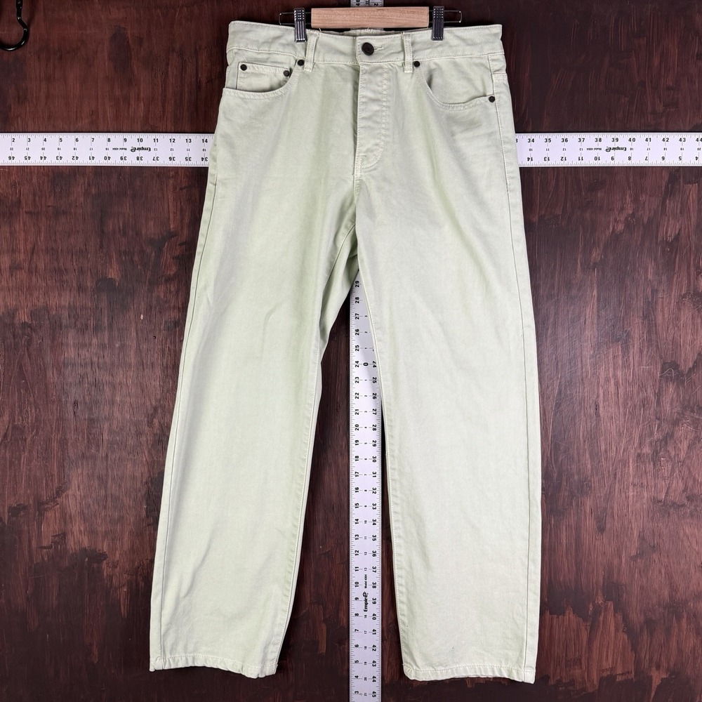 MAN boohooMAN Fit Waste Wide Leg Straight Leg Jeans Green Men's‎ 32 NEW NWT